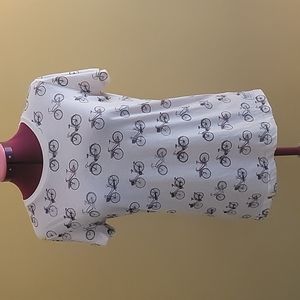 Roots Canada T-shirt with bicycle pattern